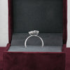 18K Lab Grown Diamond Emerald Cut Ring for Women
