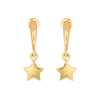18K Gold Star Stud Earrings