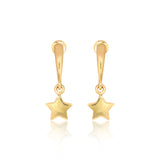 18K Gold Star Stud Earrings