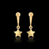 18K Gold Star Stud Earrings