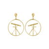 18K Gold Fancy Stud Earrings