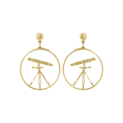 18K Gold Fancy Stud Earrings