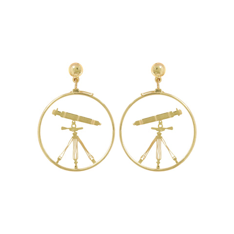 18K Gold Fancy Stud Earrings