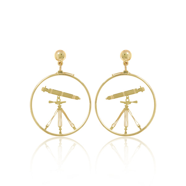 18K Gold Fancy Stud Earrings