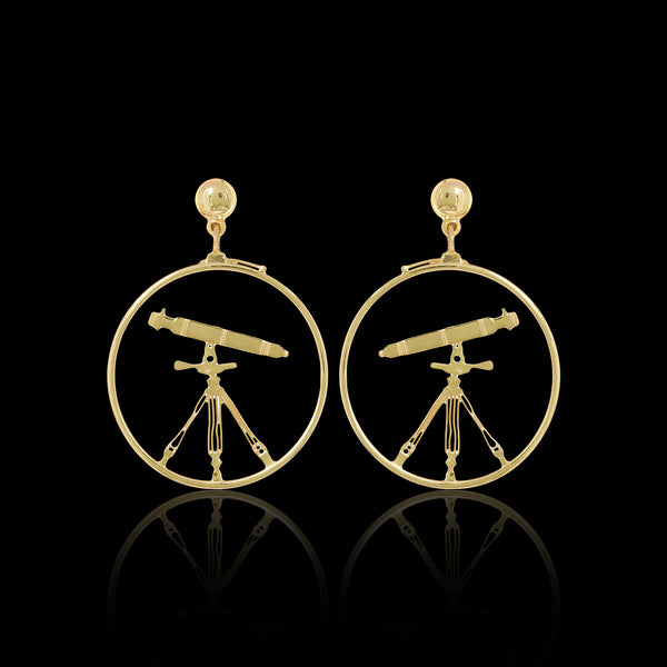 18K Gold Fancy Stud Earrings