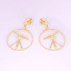 18K Gold Fancy Stud Earrings