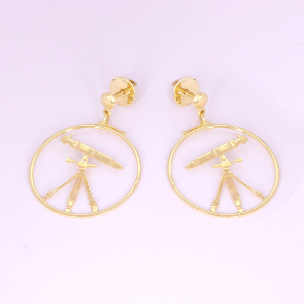 18K Gold Fancy Stud Earrings