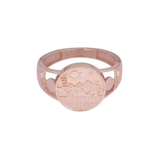14K Rose Gold Plain Band Ring | BIS Hallmarked