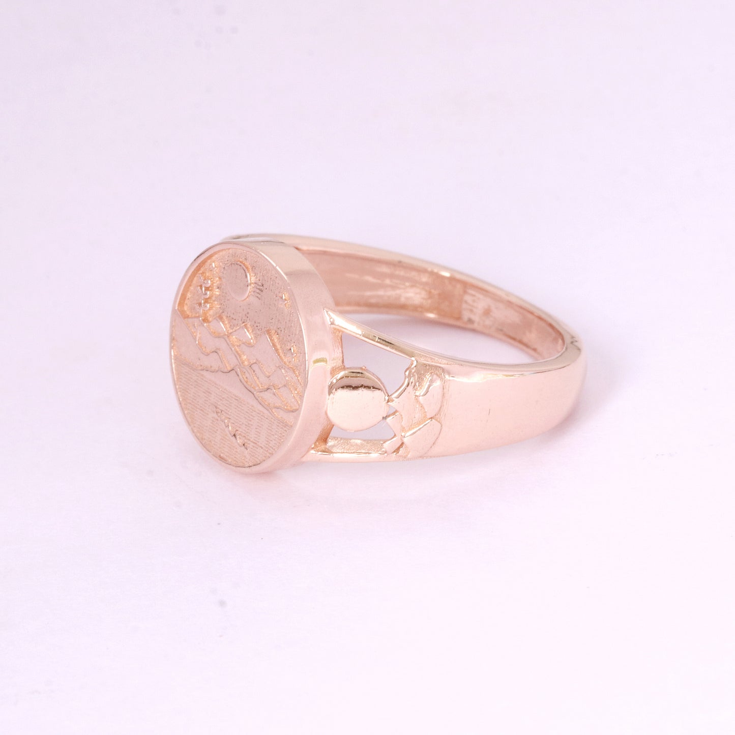 14K Rose Gold Plain Band Ring | BIS Hallmarked