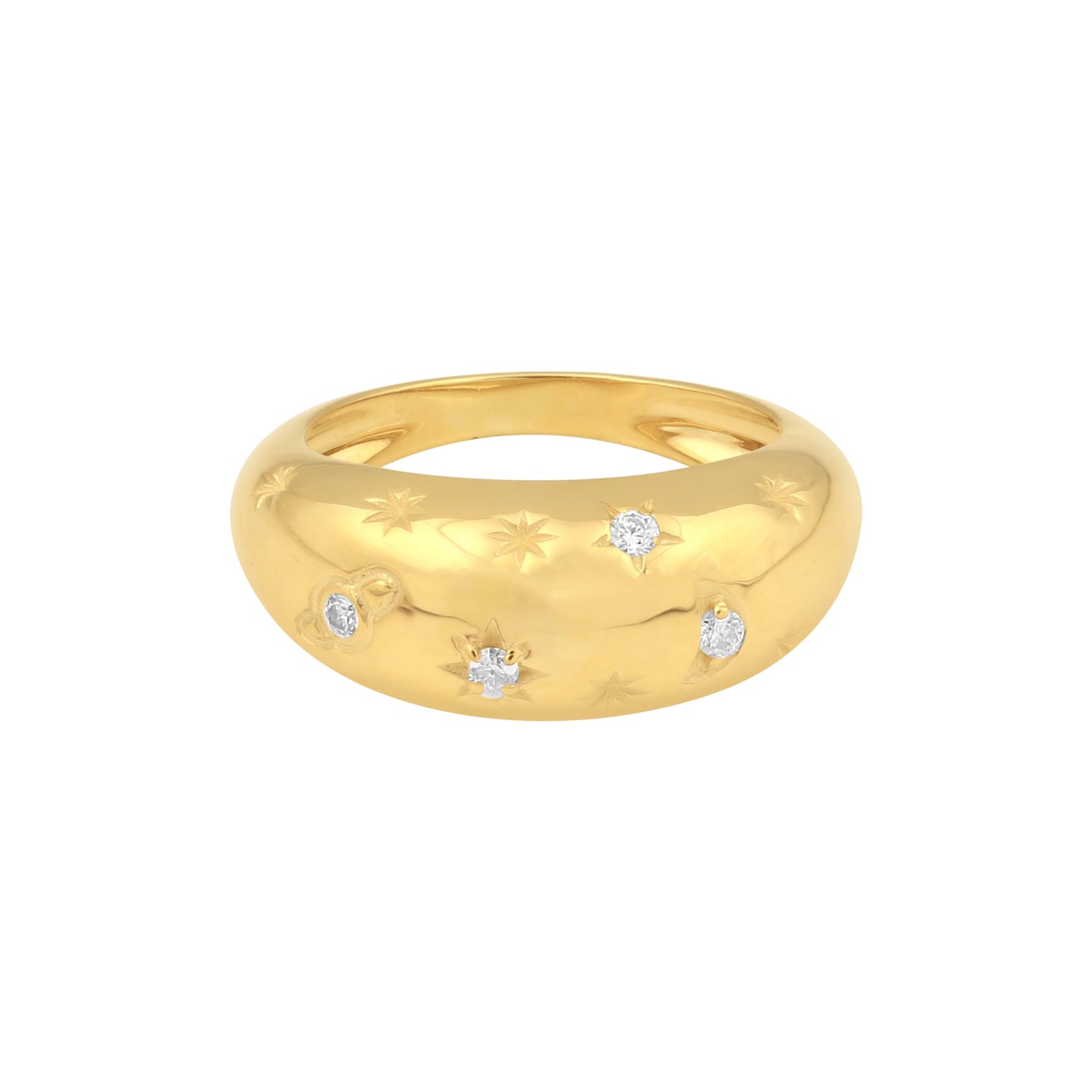 14K Lab Grown Diamond Round Delicate Cluster Ring | IGI Certified
