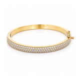 18K Lab Grown Diamond Tennis Bracelet – Round Cut, 3.26ct, BIS Hallmark Gold
