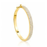 18K Lab Grown Diamond Tennis Bracelet – Round Cut, 3.26ct, BIS Hallmark Gold