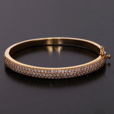 18K Lab Grown Diamond Tennis Bracelet – Round Cut, 3.26 Ct tw, VVS/E, IGI Certified, BIS Hallmark Gold
