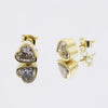 18K Lab-Grown Diamond Heart Stud Earrings