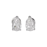 18K Lab Grown Diamond Round Stud Earrings – 5 Carat, BIS Hallmarked