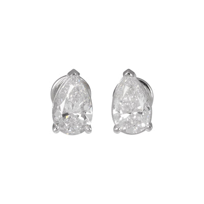 18K Lab Grown Diamond Round Stud Earrings – 5 Ct tw VVS/E, IGI Certified, BIS Hallmarked