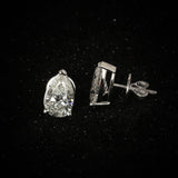 18K Lab Grown Diamond Round Stud Earrings – 5 Carat, BIS Hallmarked
