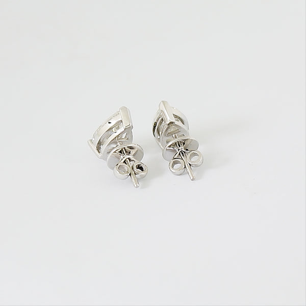 18K Lab Grown Diamond Round Stud Earrings – 5 Carat, BIS Hallmarked
