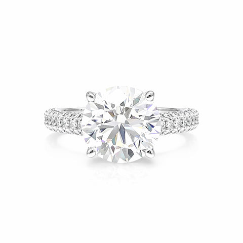 14K Lab Grown Diamond Round Solitaire Ring | IGI Certified