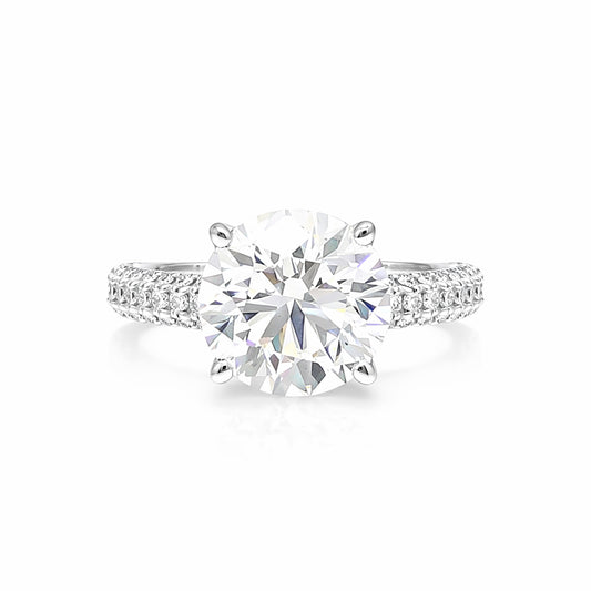 14K Lab Grown Diamond Round Solitaire Ring | IGI Certified