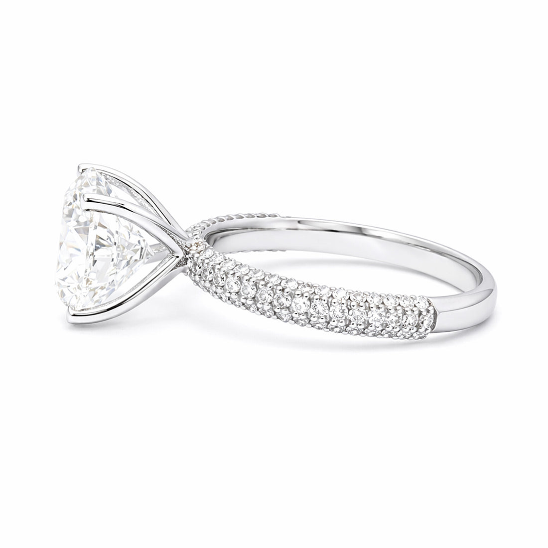 14K Lab Grown Diamond Round Solitaire Ring | IGI Certified