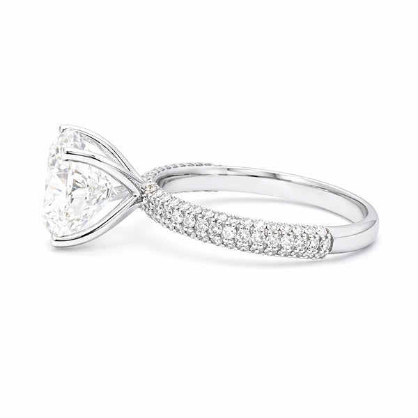 14K Lab Grown Diamond Round Solitaire Ring | IGI Certified