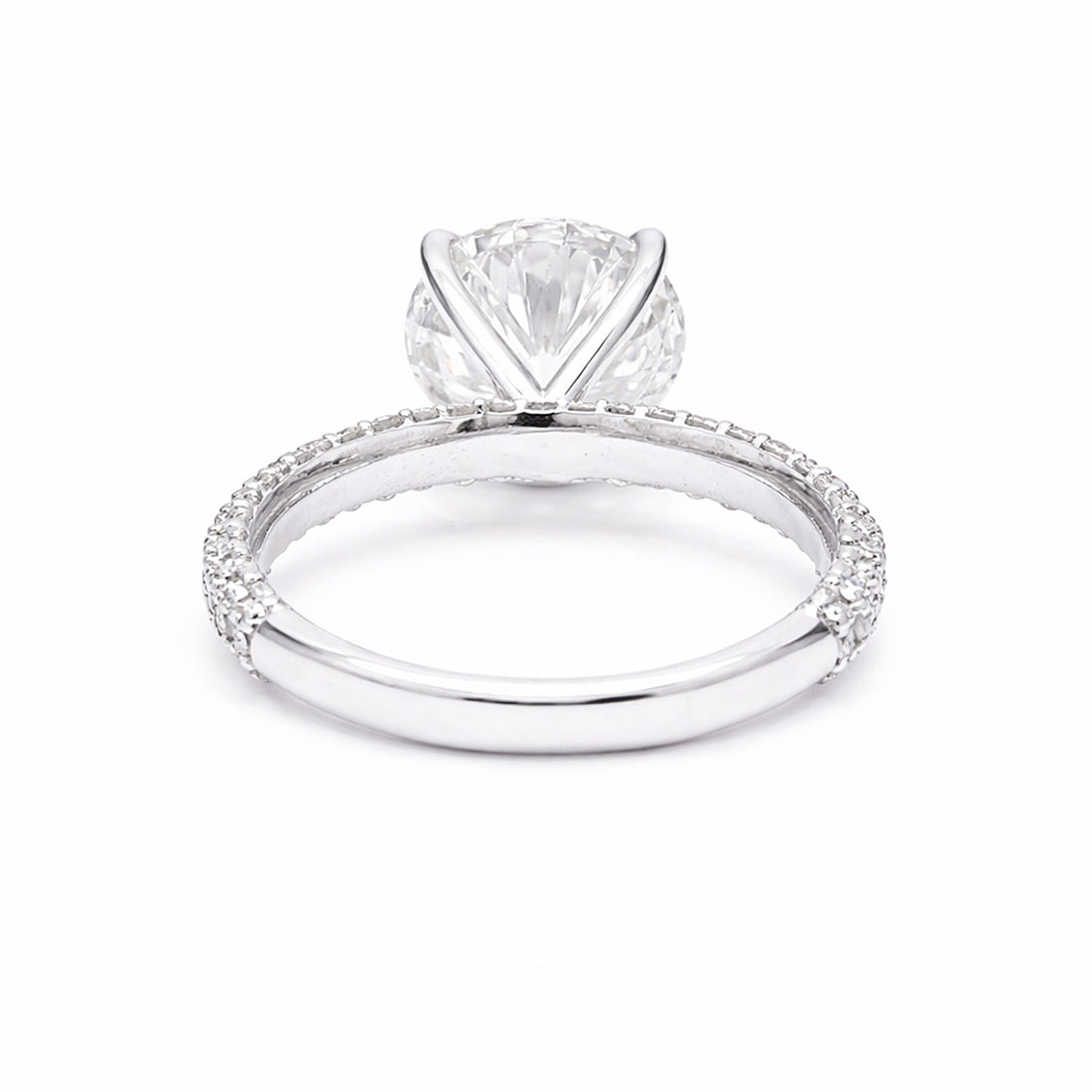 14K Lab Grown Diamond Round Solitaire Ring | IGI Certified