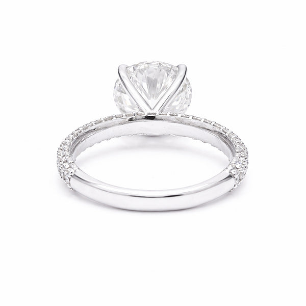 14K Lab Grown Diamond Round Solitaire Ring | IGI Certified