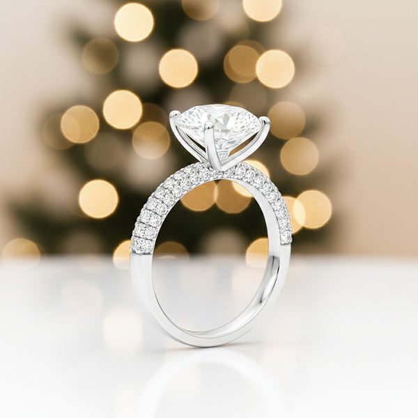 14K Lab Grown Diamond Round Solitaire Ring | IGI Certified