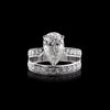 14K Lab Grown Diamond Pear Halo Ring | IGI Certified