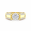 14K Lab Grown Diamond Round Pave Cluster Ring | IGI Certified