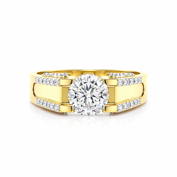 14K Lab Grown Diamond Round Pave Cluster Ring | IGI Certified