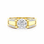 14K Lab Grown Diamond Round Pave Cluster Ring | IGI Certified