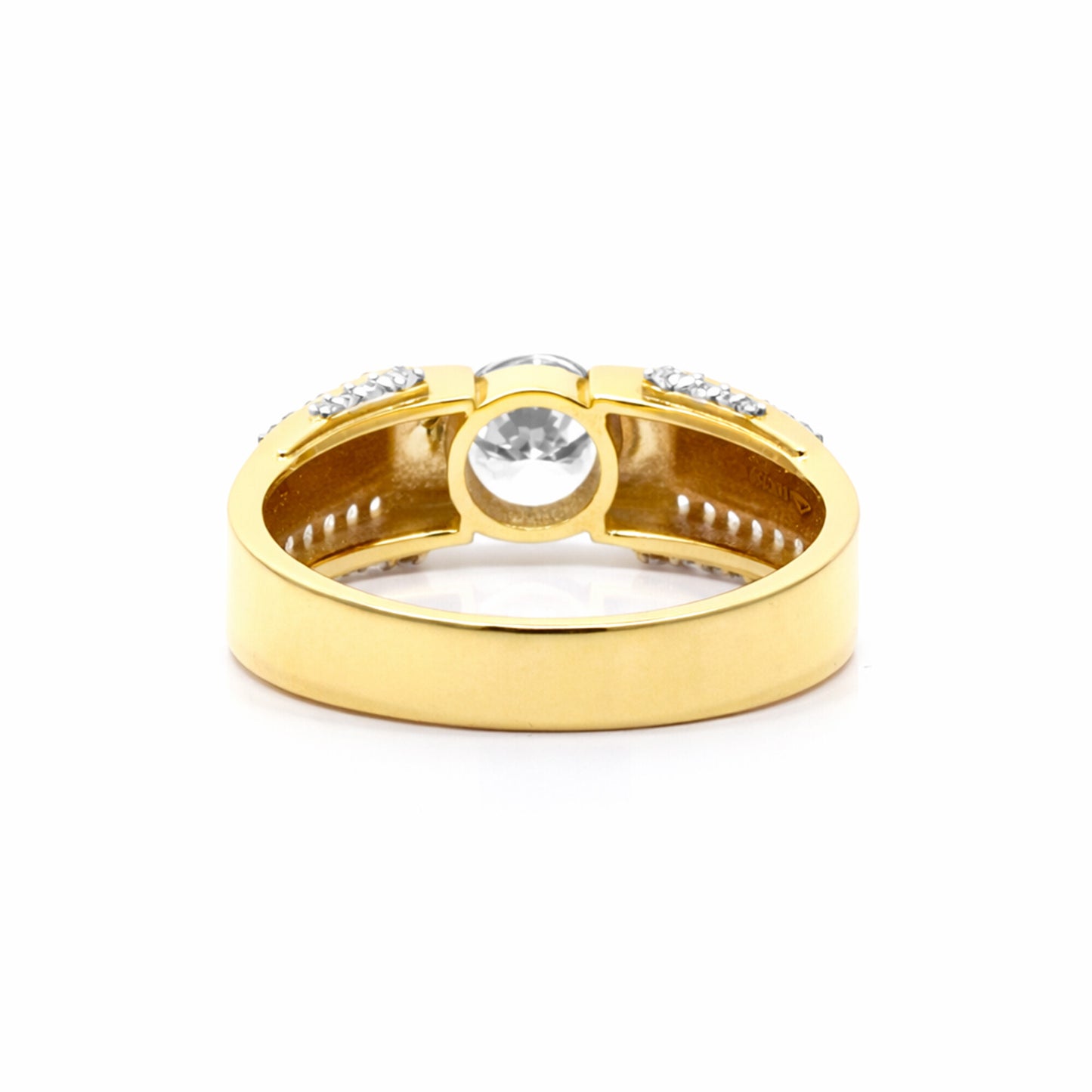14K Lab Grown Diamond Round Pave Cluster Ring | IGI Certified