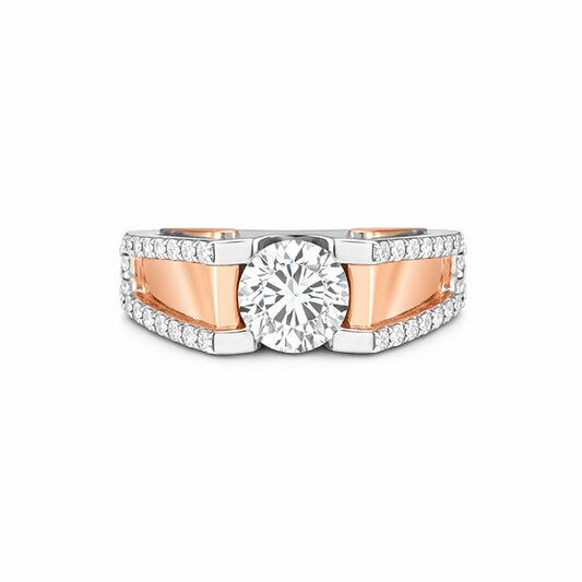14K Lab Grown Diamond Round Pave Cluster Ring | IGI Certified
