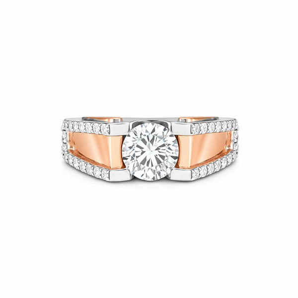 14K Lab Grown Diamond Round Pave Cluster Ring | IGI Certified