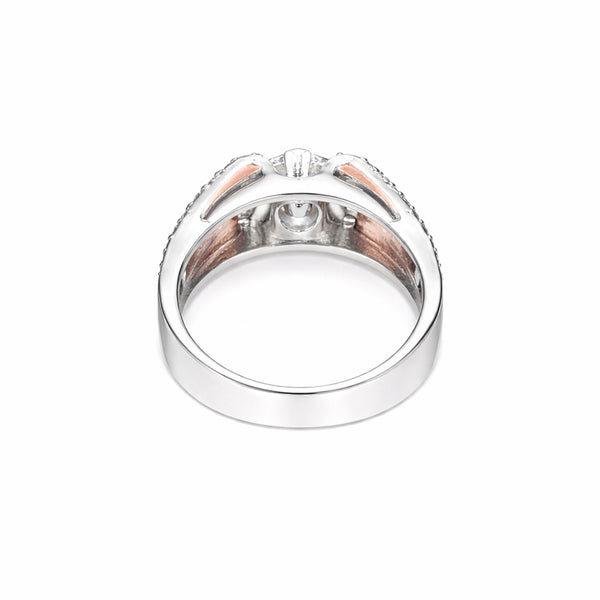 14K Lab Grown Diamond Round Pave Cluster Ring | IGI Certified