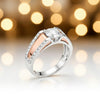 14K Lab Grown Diamond Round Pave Cluster Ring | IGI Certified