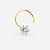 18K Gold Lab Grown Diamond Nose Pin – Round Cut, 0.12 Carat, IGI Certified