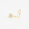 18K Gold Lab Grown Diamond Nose Pin – Round Cut, 0.12 Carat, IGI Certified