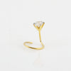 18K Gold Lab Grown Diamond Nose Pin – Round Cut, 0.12 Carat, IGI Certified
