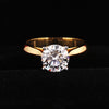 18K Solid Gold Plain Band Ring - Minimalist Stackable, BIS Hallmarked