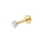 18K Gold Lab Grown Diamond Nose Pin – Round Cut, 0.07 Carat, IGI Certified