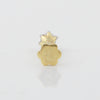 18K Gold Lab Grown Diamond Nose Pin – Round Cut, 0.07 Carat, IGI Certified