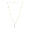 14K/18K Gold Minimalist Diamond Accent Pendant Necklace