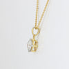 14K/18K Gold Minimalist Diamond Accent Pendant Necklace