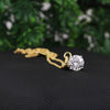 14K/18K Gold Minimalist Diamond Accent Pendant Necklace