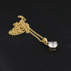14K/18K Gold Minimalist Diamond Accent Pendant Necklace