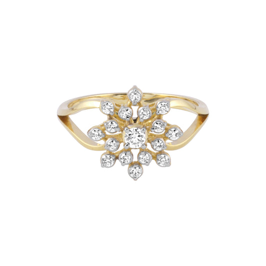 18K Lab Grown Diamond Oval Petite Halo Ring | IGI Certified