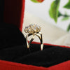 18K Lab Grown Diamond Oval Petite Halo Ring | IGI Certified
